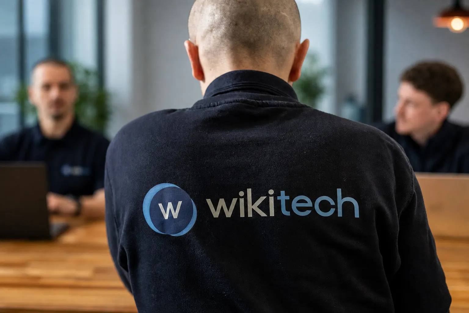 WikiTech engineers in the office